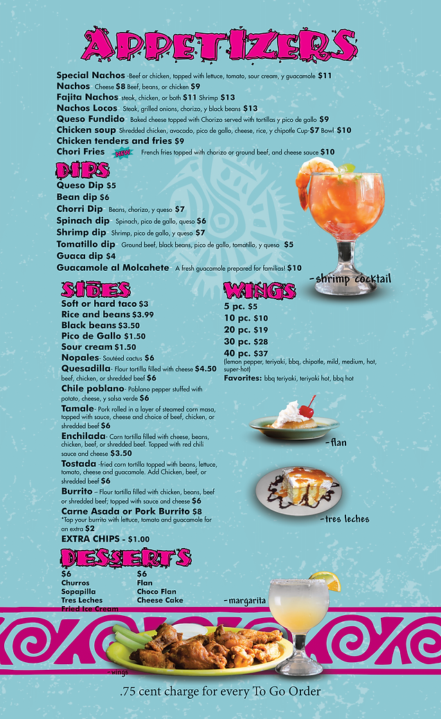 MENU Fajita Grill Maine